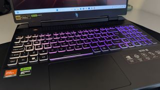 A black Acer Nitro 16 laptop