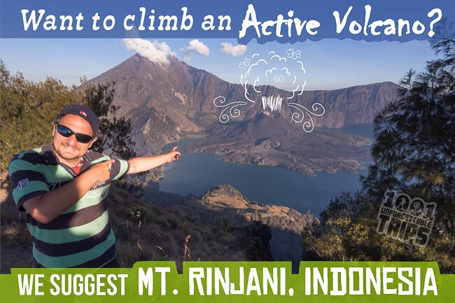 Want to climb an Active Volcano? We suggest Mt. Rinjani, Indonesia
