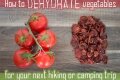 How to dehydrate vegetables for your next hiking or camping trip